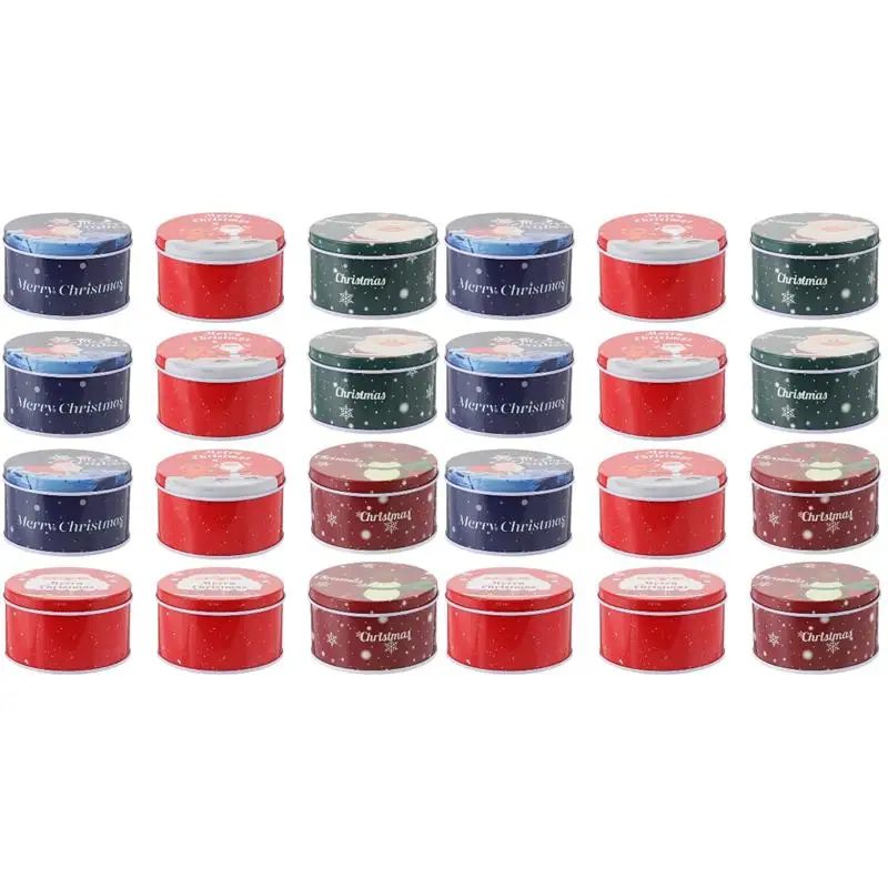 

24 Pcs Candy Boxes Chocolate Cookie Storage Boxes Desktop Decors (Mixed Color)
