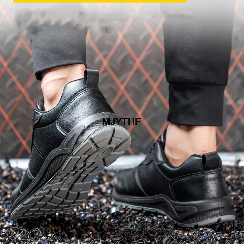 

Male Insulation Shoes 6KV Waterproof Work Shoes Anti-Smash Anti-Puncture Safety Shoes Sneakers Men Steel Toe Protective Shoes