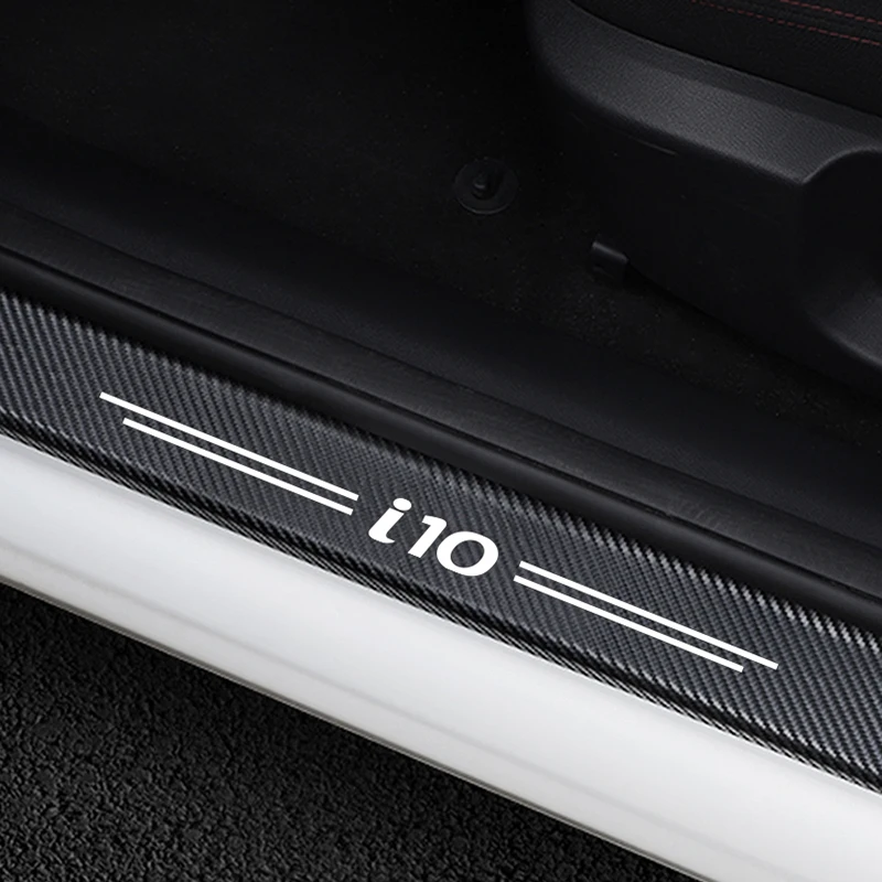 4 шт. Авто накладки на пороги защита наклейки для Hyundai i10 автомобиля порога двери и