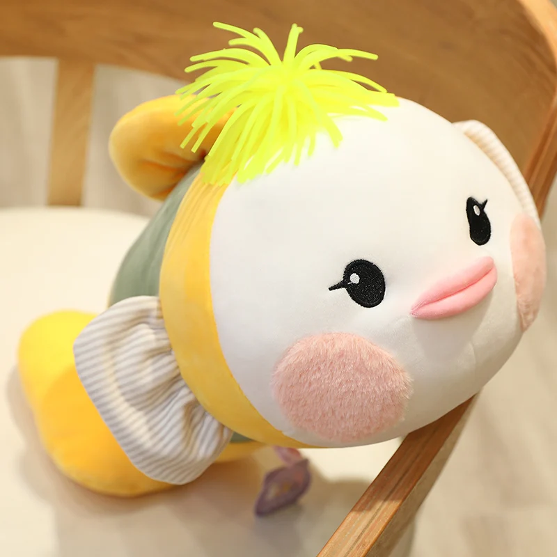 

1pcs 26/40/50cm Duzui fish pillow cute fish plush toy bed sleeping super soft pillow girl's birthday gift