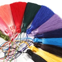 10pcs 8cm polyester silk tassel cords brush for jewelry making crafts charm pendant satin tassel diy handmade material supplies