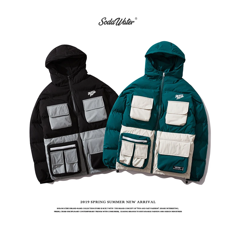 SODAWATER мужской теплый толстый зимний пуховик Мужская брендовая одежда высокое
