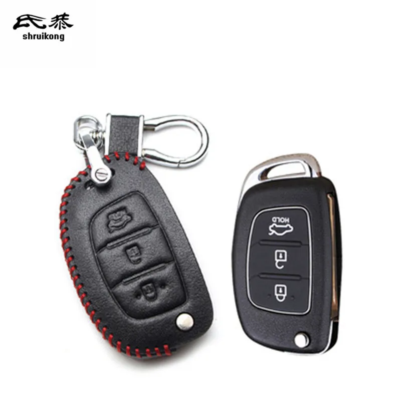 

1 партия кожаный чехол для автомобильных ключей, защитный чехол для Hyundai Solaris I10 IX35 Tucson акцент, Гетц Elantra Sonata CRETA Santa fe