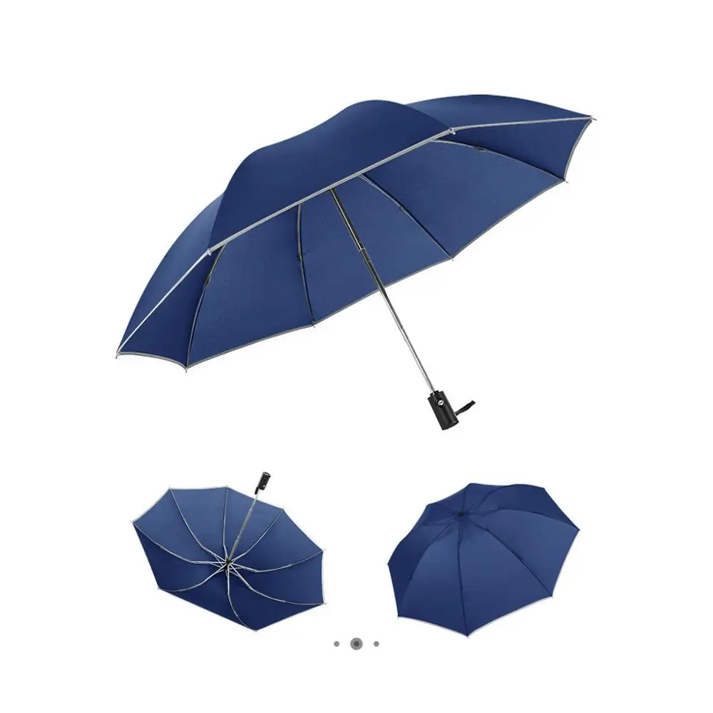 Windproof Double Layer Inverted Umbrellas Reverse Folding Umbrella Anti-UV Automatic Sunshade & Rain Christmas Gift # | Дом и сад
