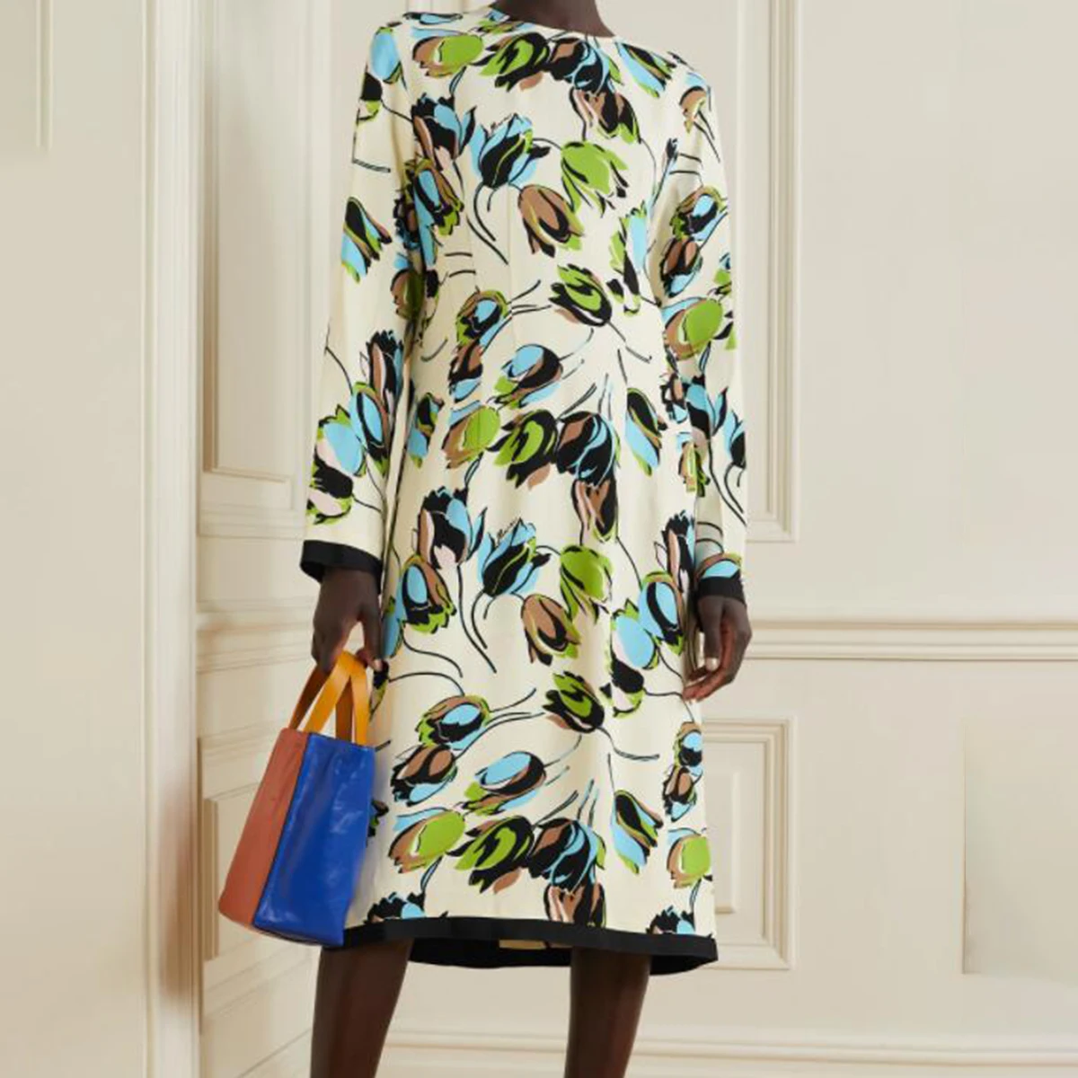 

Женское длинное платье с круглым вырезом, повседневное винтажное платье в стиле «пиратский хиппи», осень 2021