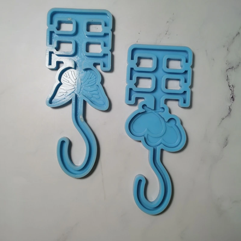 

Handmade Hanger Resin Molds Face Covering Storage Hook Silicone Epoxy Casting Mould Car Organizer Hook Mold Craft Tools