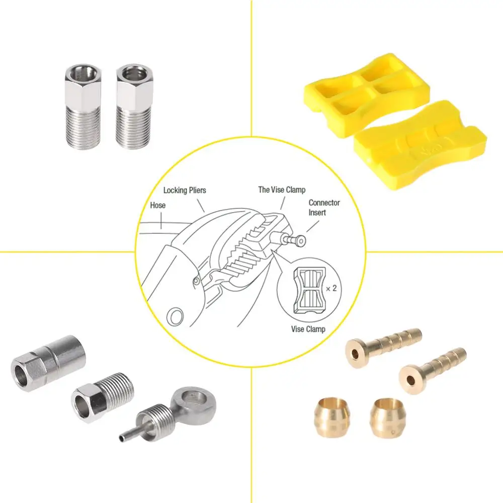 1 комплект EZmtb оливковый шланг адаптер велосипедный тормоз вставка масло