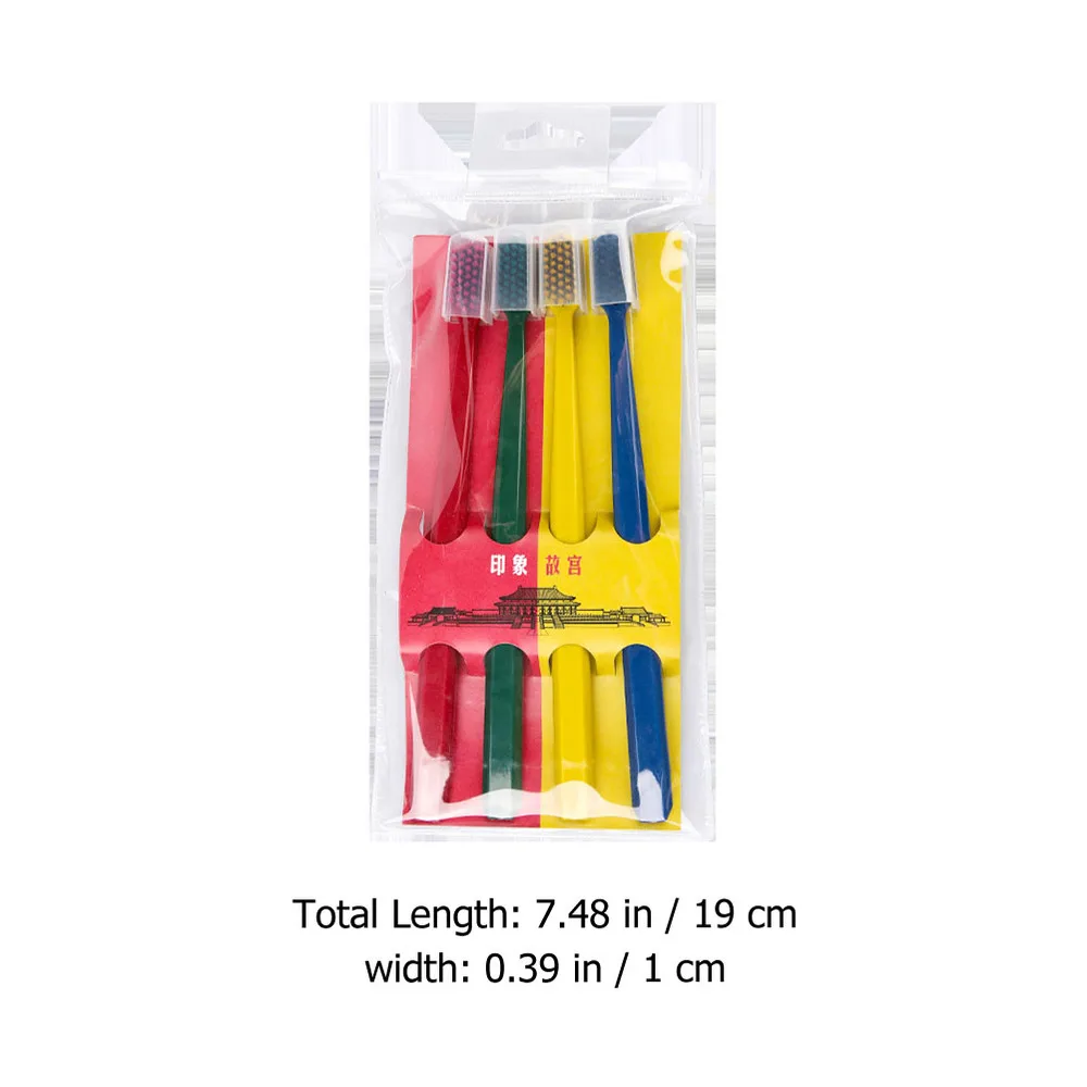 

2 set/8pcs Soft Fur Toothbrush Adults Toothbrush Practical Travel Tooth Brushes