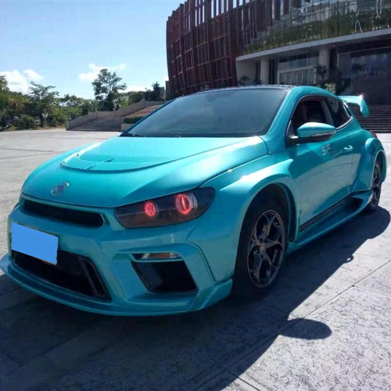 Для Volkswagen Scirocco Высокое качество ABS Материал грунтовка цвет автомобиля задняя крыша губы крыло спойлер для Volkswagen Scirocco 2010