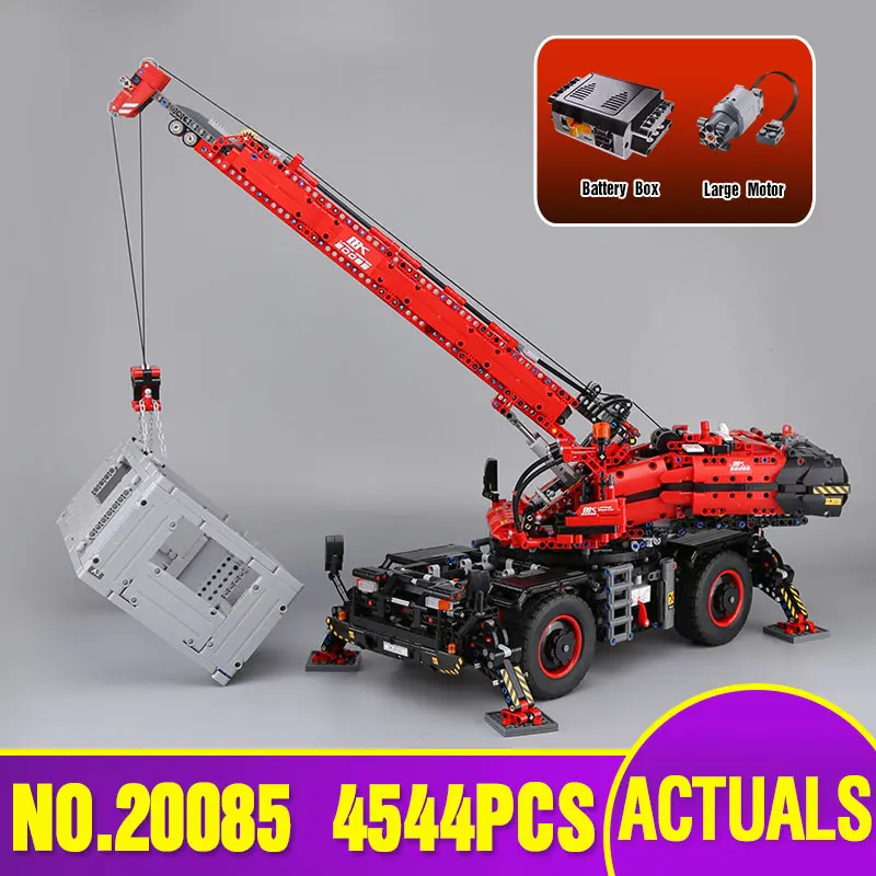 DHL 20085 техника игрушечные машинки модель автомобиля 42082 вездеходный кран Набор сборочные блоки кирпичи детские игрушки Рождественский подарок