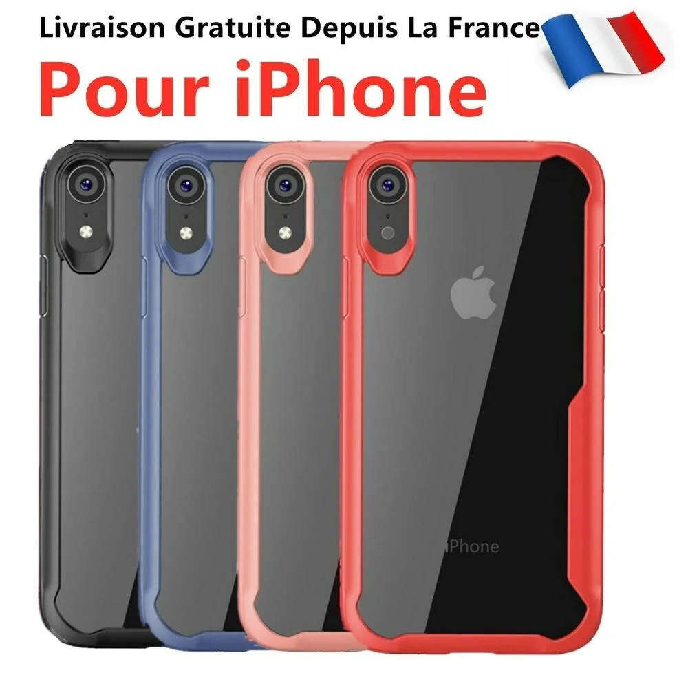

Coque Bumper Pour For iPhone 6/7/8/Plus X/XR/XS/11/Pro/Max Anti-choc Anti-Rayure