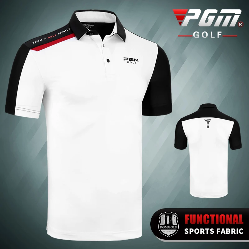 Футболка для гольфа PGM Одежда Для Гольфа Мужская быстросохнущая рубашка летняя