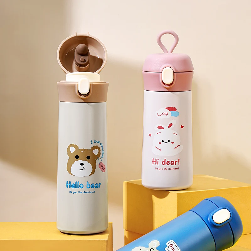 

500Ml Thermos Bottle Stainless Steel Vacuum Flask Travel Coffee Thermo Mug Fruit Pattern Thermos Mug Thermo Cup