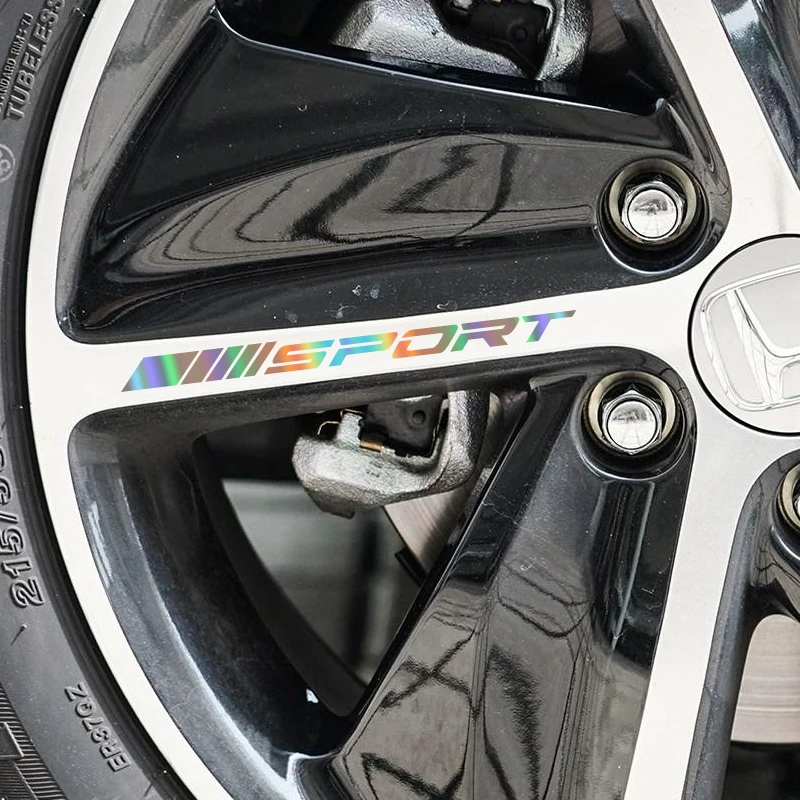 4 шт. автомобильные диски наклейки на колеса ночное видение светоотражающие