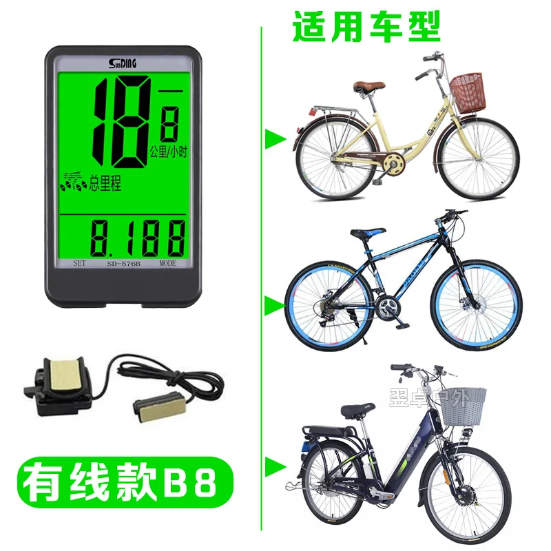 

Bike Computer Plus Wireless GPS Speedometer Spine Deck Led Bike Bluetooth Cycling Computer Velocimetro Bike Cycling BY50MB