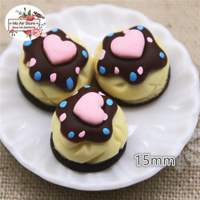 Розовые Конфеты 10 шт. 15 мм кабошон миниатюрные пищевые товары для творчества Decoden