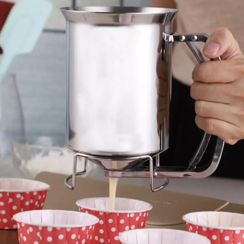 Ручной Дозатор Блинного теста с крышкой из нержавеющей стали Профессиональный