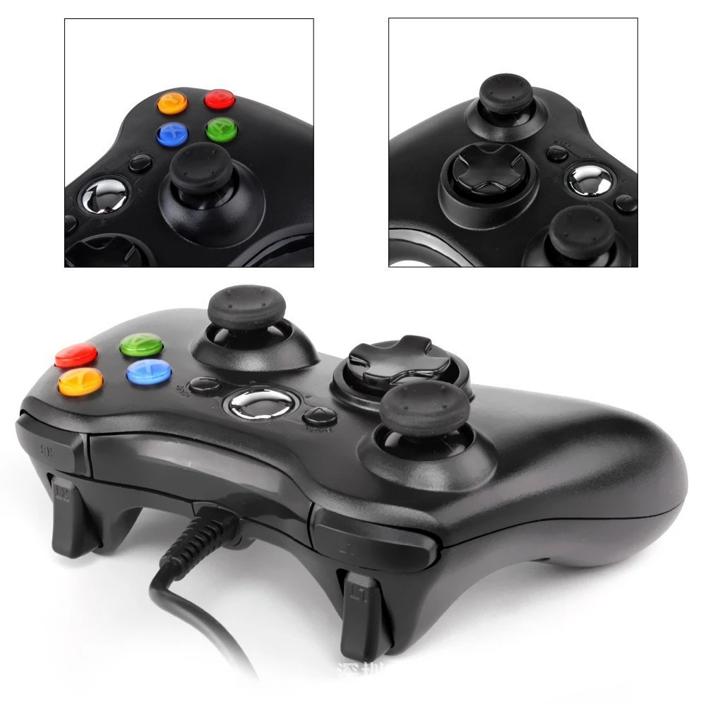 Плюсы джойстика. Геймпад проводной Controller Black (Xbox 360). Джойстик Xbox 360 проводной. Проводной USB геймпад Xbox 360. Геймпад Xbox 360 чёрный проводной.