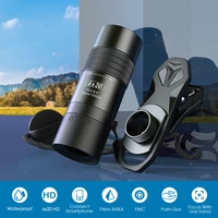apexel 6x 0 3m closest focus telescope optics lens monocular hd bak4 telephoto portable for smartphones hunting camping travel