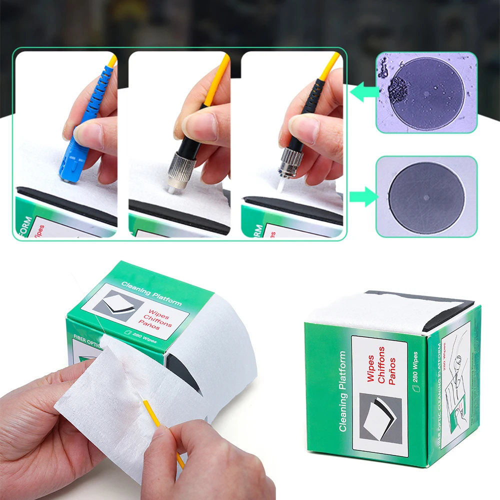 Салфетки для чистки сенсорных линз очищающие волоконно оптические салфетки глаз