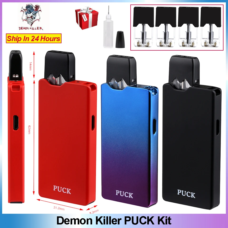 Электронная сигарета Demon Killer PUCK vape стартер мод набор 0 7 мл емкость 400 мАч воздушный
