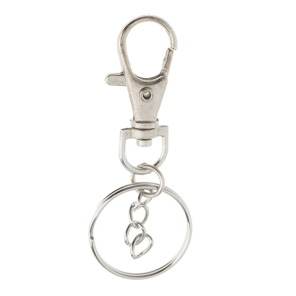 

20x металлические поворотные застежки с карабином, крючок для ключей, брелок для ключей, фурнитура