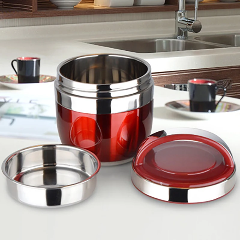 ONEUP портативный изолированный Ланч бокс из нержавеющей стали двухслойный Бенто