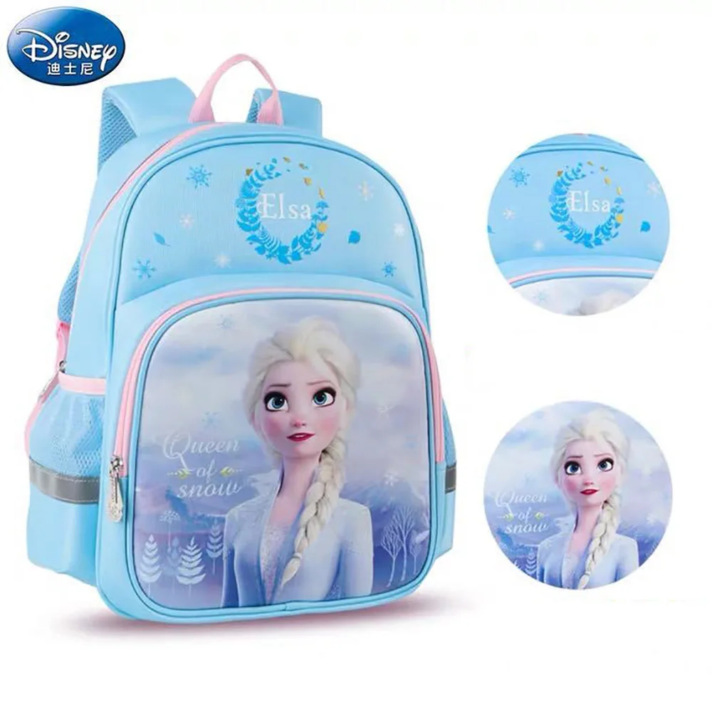 Новинка 2021, школьный портфель Disney «Холодное сердце», Aisha, Анна, сине-фиолетовый портфель для девочек начальной школы 1-3, мультяшный рюкзак дл...