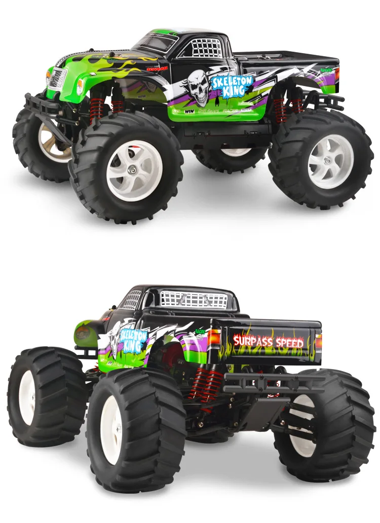 ZT 1/8 2 4G американский bigfoot внедорожные Монстр четырёхколёсный вагончик с модель