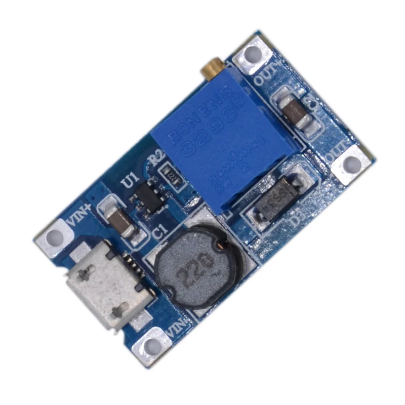 DC Boost модуль 2a Плата расширения широкий диапазон входного напряжения 2/24 В Liter