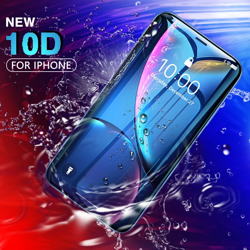 Для IPhone 11 Pro Max стекло полное покрытие 9H закаленное защитное стекло для экрана для IPhone X XR XS MAX 7 8 6 6s Plus стеклянная пленка протектор