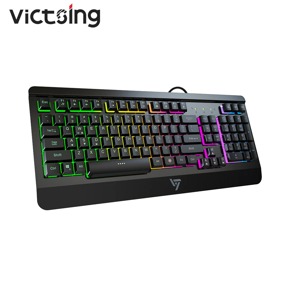Игровая клавиатура VicTsing PC149 ультратонкая Проводная мембранная с механическим