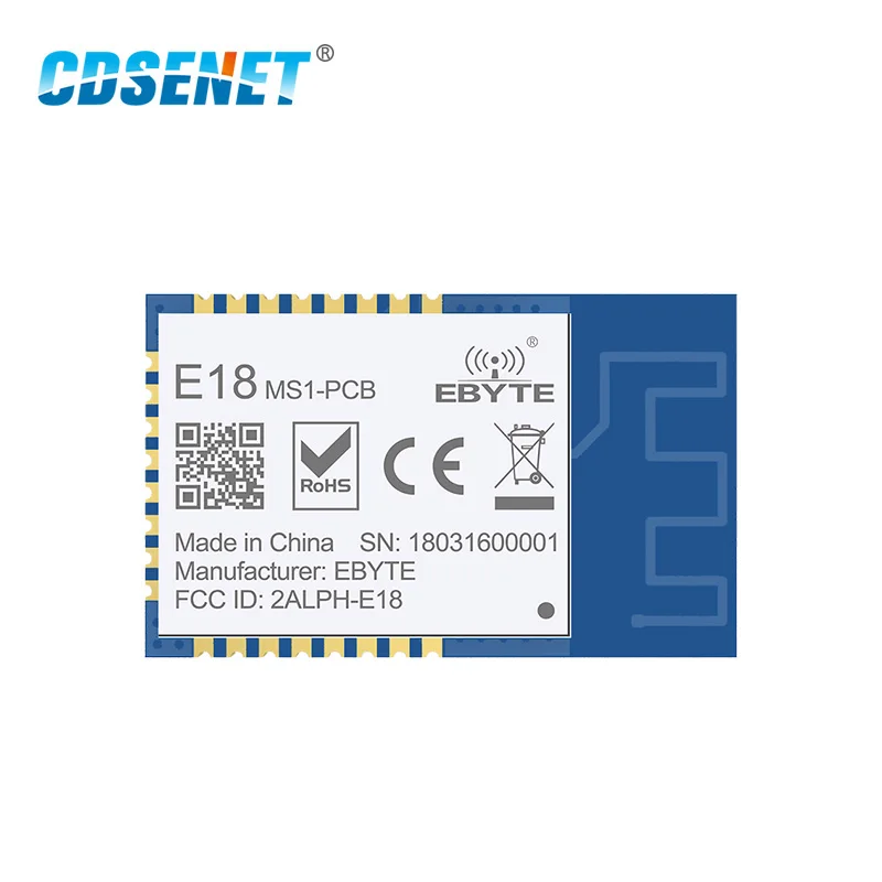 10pcs Zigbee 2.4GHz CC2530 Core Board SMD Wireless rf Module CDSENET E18-MS1-PCB SPI Transmitter Receiver PCB IPX Antenna