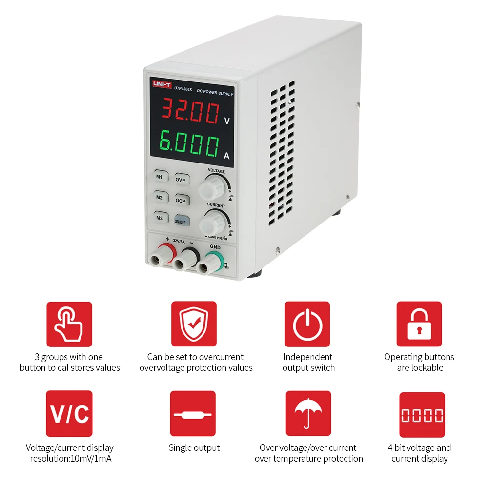 Hot DC Switching Power Supply 4 Digits voltage regulator LED 0-32V 0-6A High Precision Mini Adjustable AC 220V 50Hz | Обустройство