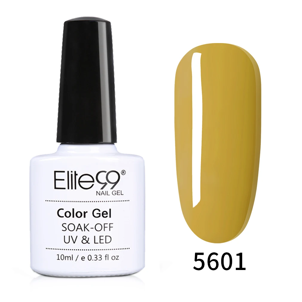 NYG5601 Elite99 10ml Avocado Gel Nail Polish Vernis Semi Permanant UV Nail Gel Primer Soak Off Nail Art Gel Varnish Gelpolish Manicure - Цвет: NYG5601