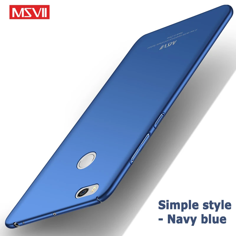 Simple navy blue Для Xiaomi mi Max 2 3 Чехол MSVII тонкий матовый чехол для Xiaomi mi Max2 Max3 чехол Xio mi Max 3 2 PC чехол для Xiao mi Max 2 3 чехол s - Цвет: Simple navy blue