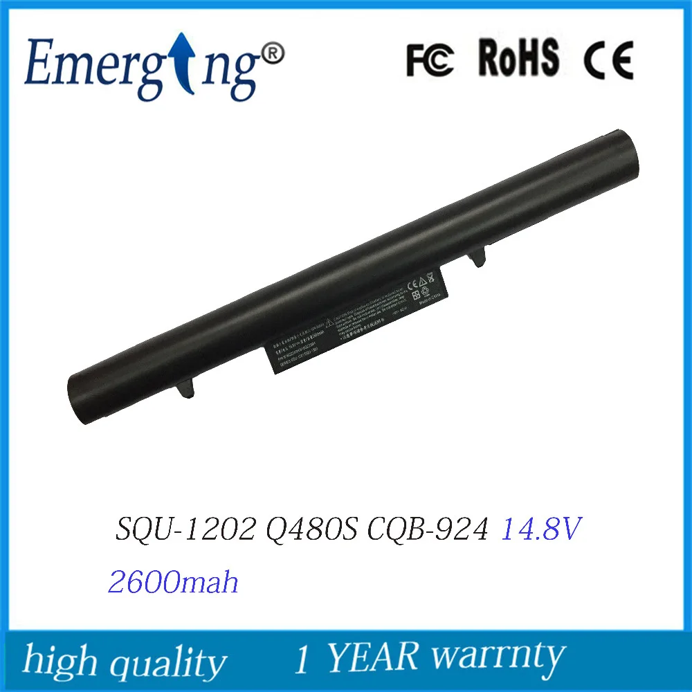 14 8 V 2600mAh Новый ноутбук Батарея для HASEE Q480S CQB 924 SQU 1201 916T2203H UN43 UN45 UN47 1202 916T2232H|new laptop