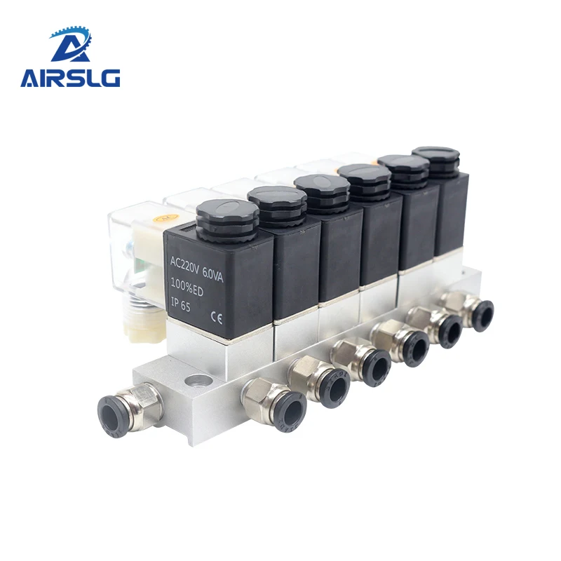 

2V025-08 Valve Set 2 way Normally Closed Air Magnetic Valve Set 12V 24V 110V 220V Volt Pneumatic Electric Solenoid Valve