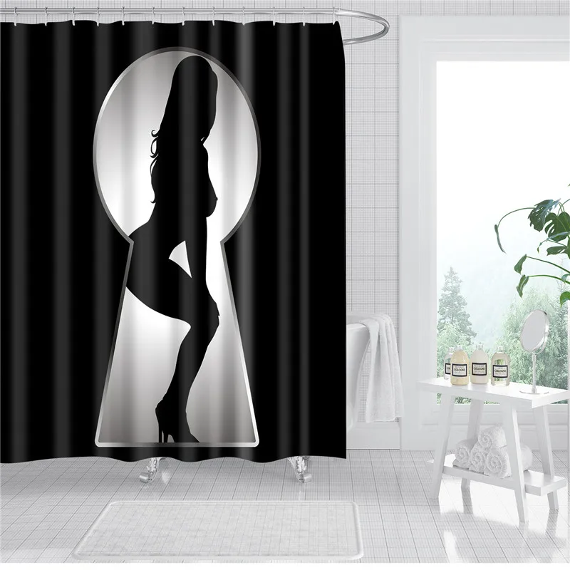 Сексуальная красота тени для ванной занавески печатные s украшение дома плесень