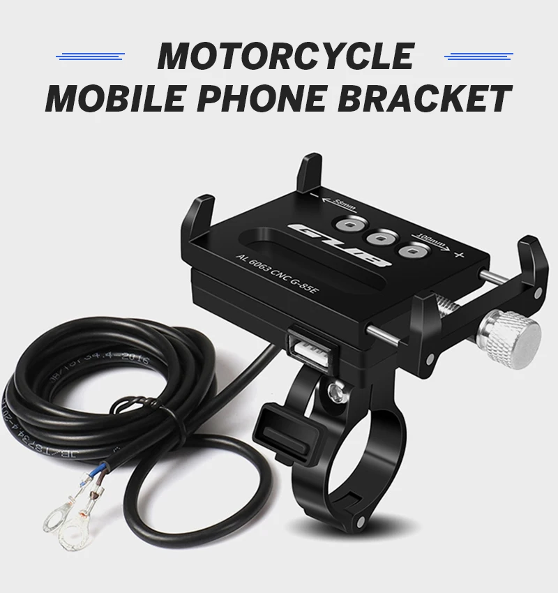 GUB держатель для телефона для велосипеда USB Chargerable алюминиевый сплав MTB дорожный велосипед мото gps подставка для смартфона подставка для 4-6," поддержка телефона