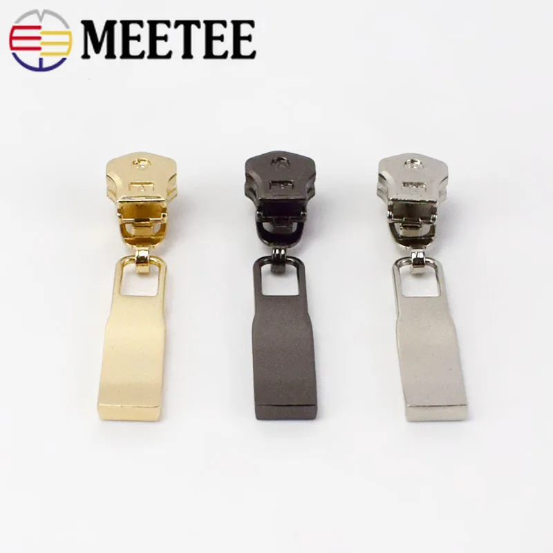 10 шт. Meetee 5 # насадка-слайдер из сплава на молнии для металлических молний шитья