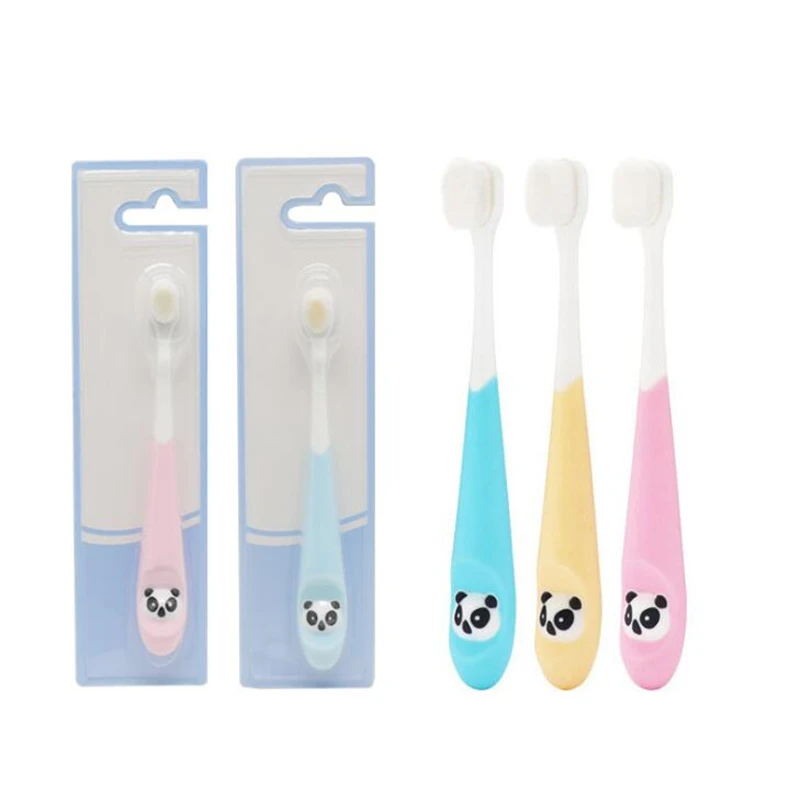 Cepillo de dientes de cerdas suaves para beb&eacute;, bonito cepillo de dientes de entrenamiento de animales de dibujos animados, cuidado Dental para beb&eacute;-3