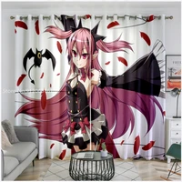 anime yona seraph of the end blackout curtain decor background for restaurant living room cool beauty home window drapes gift
