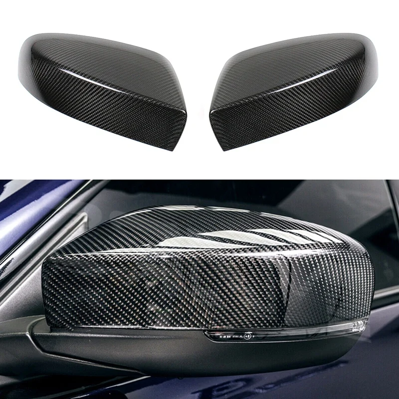 

for Maserati Ghibli 2017-2019 Carbon Fiber Side Add on Mirror Cover Cap Rear View Mirror Cover