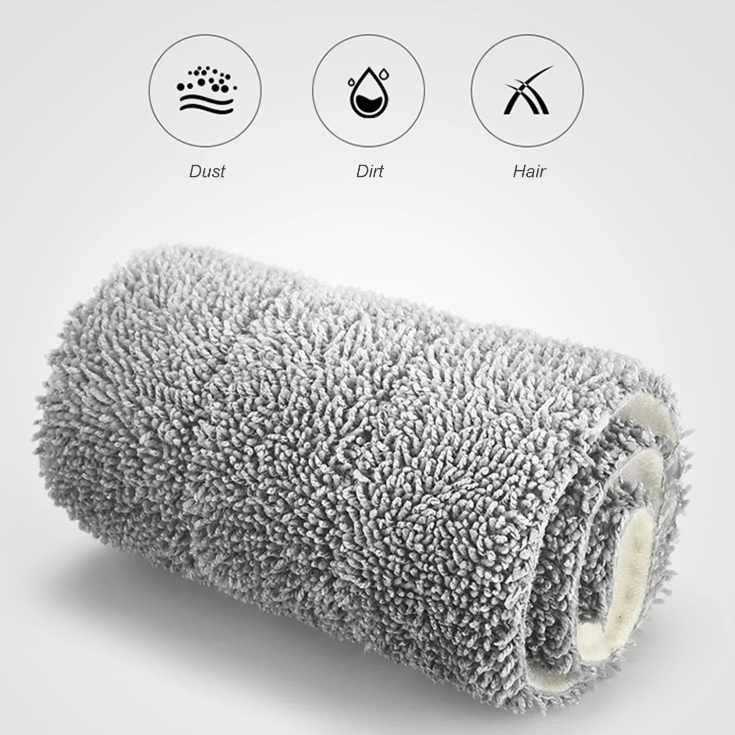 Швабра для пола из микрофибры многоразовая моющаяся насадка сухой и влажной