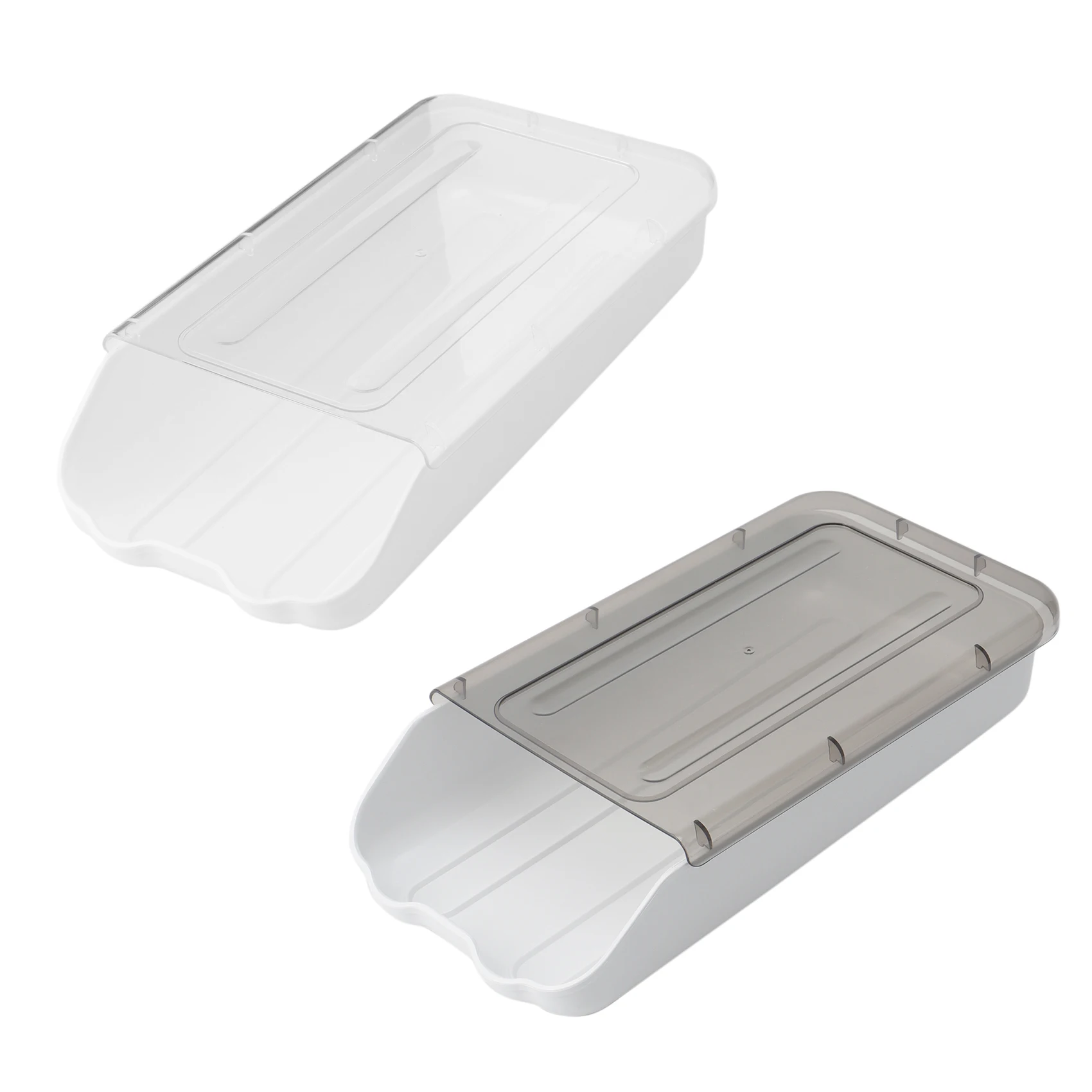 

Household Fresh Keeping Cover Kitchen Storage Box Sorting Tray Drawer Type Superposed Refrigerator Egg Box