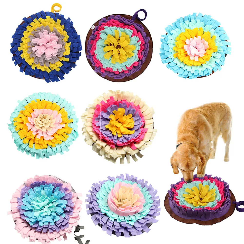 

Dogs Snuffle Mat Pet Leak Food Anti Choking Mat Cat Dog Training Blanket Nose Work Toy Pet Slowing Feeding Intelligence Mat