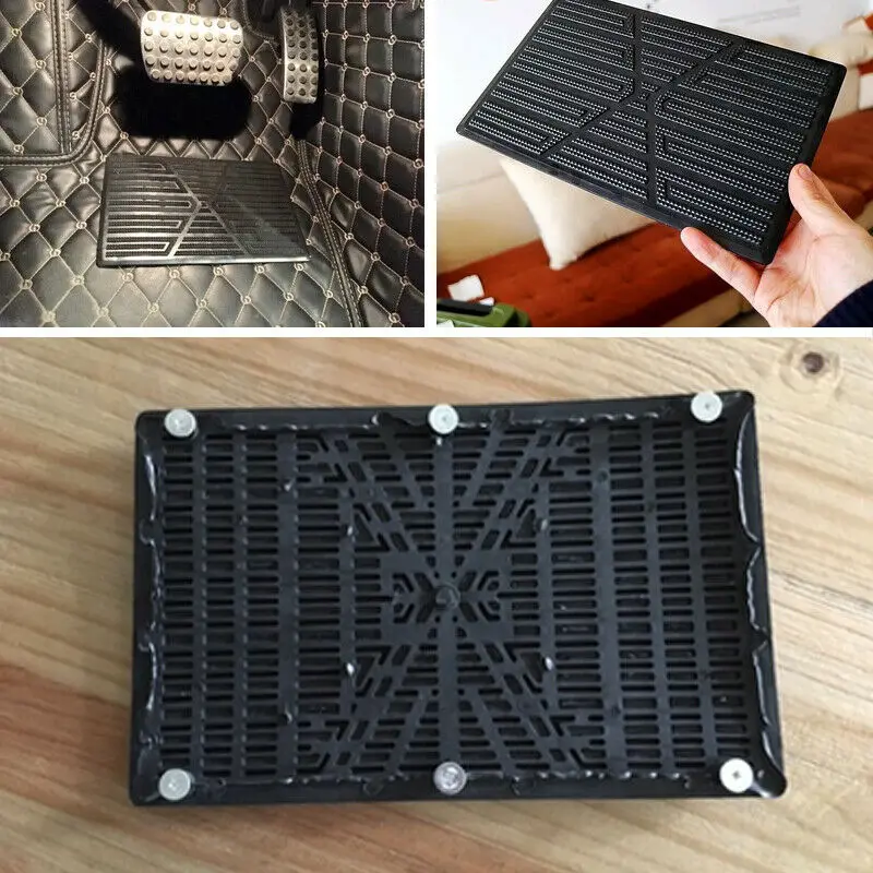 Универсальный Серебряный автомобильный напольный коврик алюминиевый для ног