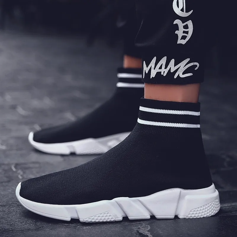 

Women Sock Sneakers Men High Top Running Shoes Men Lightweight Walking Jogging Trainers Outdoors Sport Shoes Woman
