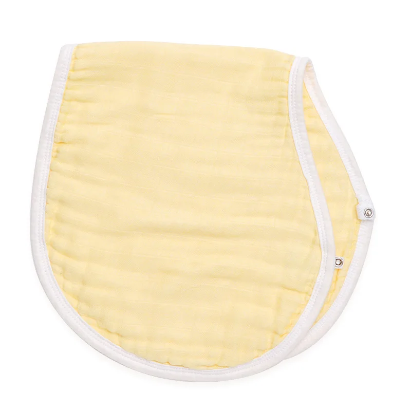 yellow Муслин 6 слоев детское Burpy Bib Детский принт с животными Детские нагрудники банданы Bebe свободное Слюнявчики аксессуар для младенцев Детские вещи - Цвет: yellow